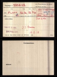 PLATT ALBERT EDWARD(medal card)