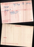 TREE GEORGE HENRY(medal card)