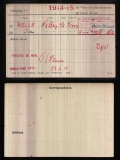 WELLS JOHN H(medal card)