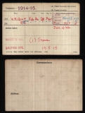 WRIGHT REGINALD CHILMAN(medal card)