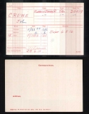 CROWE JOHN(medal card)