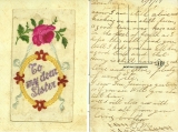 morgan f (silk card sent to his sister, 21 July 1917)