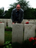 MILES REGINALD GEORGE (Dave Miles, nephew at his grave, 2012)