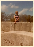 OWENS HARRY (Inez at the grave of her great uncle, September 1966)