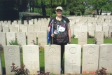 DAY CHARLES EDWARD (Hayley Keenan, great great-niece, at his grave)