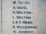 WALTON HARRY (Thurstonland War Memorial; Lewis Walton, died in Salisbury Hospital 5.6.1919)