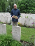 BALE THOMAS HENRY THRISCUTT (Jeremy James Coulton, grandson, visiting the grave in 2013)