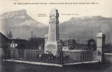 Monument aux Morts, Challes-les-Eaux (carte postale)