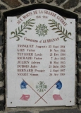 Plaque commmorative, Aubignas