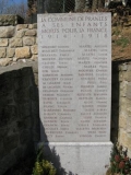 Monument aux Morts, Pranles