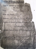 Newbon Frederick Ernest (form sent by the Director of Graves Registration)