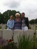 Theresa Mackey the granddaughter of William, her daughter Rosarie Cotter the great granddaughter of William, and Adrian Cotter the great great grandson of William , visited Williams grave on the 24th of June 2013.