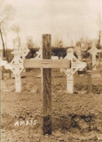 Wartime wooden cross