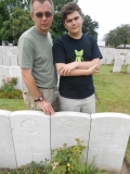 Arthur Page (Gerard and Hary Page at the grave of their relative)