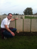Pask AC (Neil Pask at his great-grandfather's grave, November 2014)