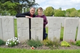 Best GH (Gary and Owen Wickens at the grave of their great uncle)