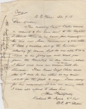 Chiles DE (letter by the OC of his platoon, 22-09-1915)