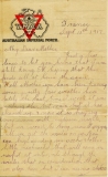 Albert Pegram (letter to his mother, September 1917)