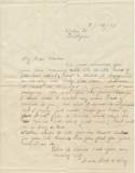 Pegram Albert (letter by his brother Fred, after his death)