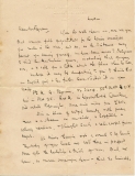 Pegram Albert (letter by Erica and John Oxenham)