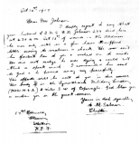 Johnson ER (letter written bij the CCS chaplain, 16 October 1917)