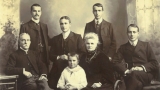 The Christophers family in 1904. The four older boys, from left, Victor, Julian, Herbert and Reginald all died in World War I. Pictured with father Anthony, younger brother Quintin and mother Juliet.