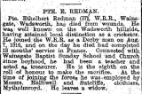 Ethelbert Redman (Halifax Courier 23-03-1918)