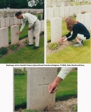 Relatives visiting the grave