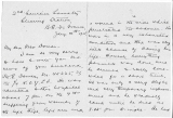 Letter sent by 2nd Canadian Clearing Station, announcing his death