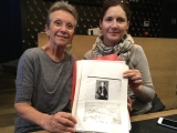 The letter - diary of Leslie Desprez, presented by Gai Wright, his great niece and Simone, his great great niece.