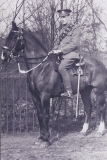 On horse with the Lancashire Hussars