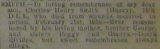 SMITH, Charles H W (Shields Gazette 1921 02 21)