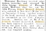 johnson Ernest Maxwell - newspaper clipping