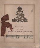 Royal Garrison Artillery card