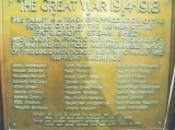 Memorial tablet Patricroft Steam Shed