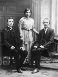 Michael Cooney (on the left, with his sister Delia and his uncle Tim Ryan)
