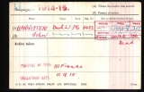 John Bannister medal roll card