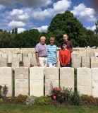 Peter Langham-Morris and family, remembrance 2019