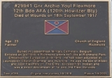Plaque at Soldier\'s Memorial Avenue