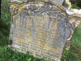 remembrance on the grave stone of his mother, at St. Marys Church, Upton Pyne