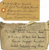 Hall William John - Envelop and label