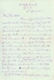 Hall William John - Letter from Chaplain A McRae (26 April 1916)
