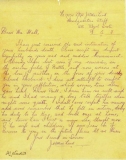Hall William John - Letter from Mac Leod (May 1916)