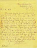 Hall William John - Letter from Mac Leod (May 1916)