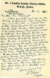 Cheesewright John Francis (Letter from n3 Can CCS, December 1917)