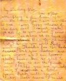 Bogg Albert (letter to his wife Win, October or November 1918)