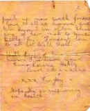 Bogg Albert (letter to his wife Win, October or November 1918, second part)