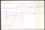 Chamberlain John (Medal Card)