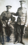 Chilton Archibold (on the right; with him is Pte George Garbett, his best friend and brother of his sweetheart Elsie)