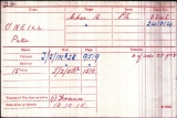 O'Neill Peter (medal card)